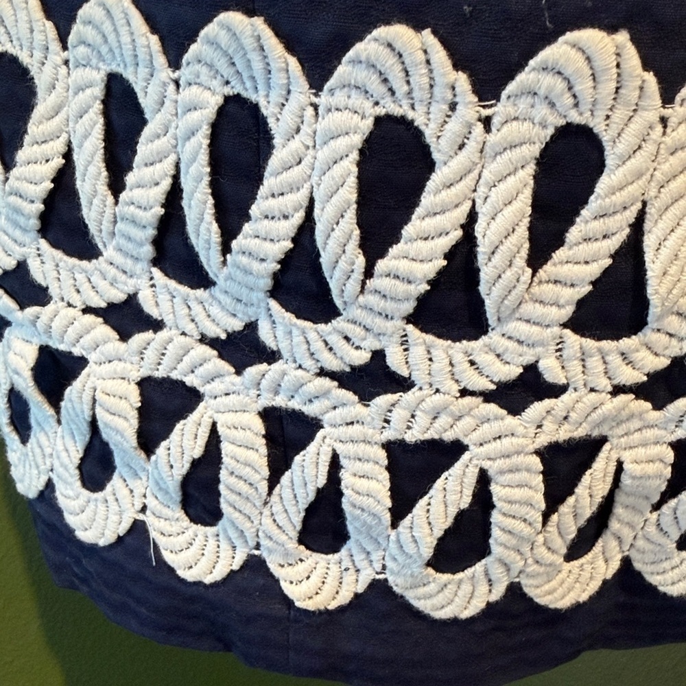 Lilly Pulitzer Navy and White Halter Dress - Picture 4 of 8